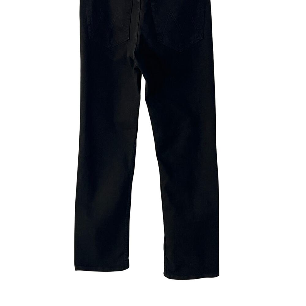 MOTHER JEANS WOMENS 24 TOMCAT STRAIGHT ANKLE STRETCH LASTING IMPRESSION BLACK - Picture 10 of 14